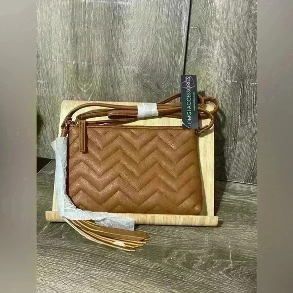 OMG Accesories Handbags - OMG Accessories Crossbody Brown Small Purse